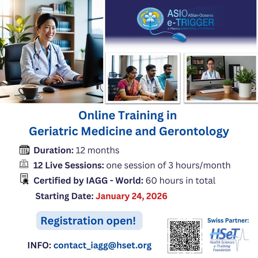 Official Announcement: IAGG eTRIGGER ASIO Course 2026